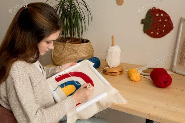 Punch needle en kit : l'accessoire pour démarrer