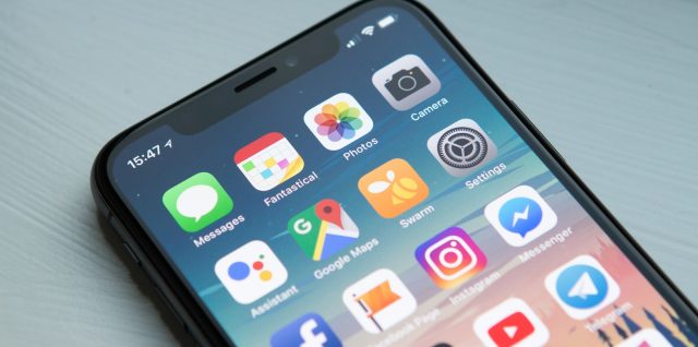 space gray iPhone X